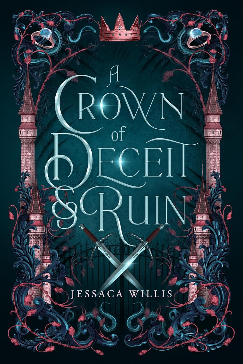 A Crown of Deceit & Ruin by Jessaca Willis book cover