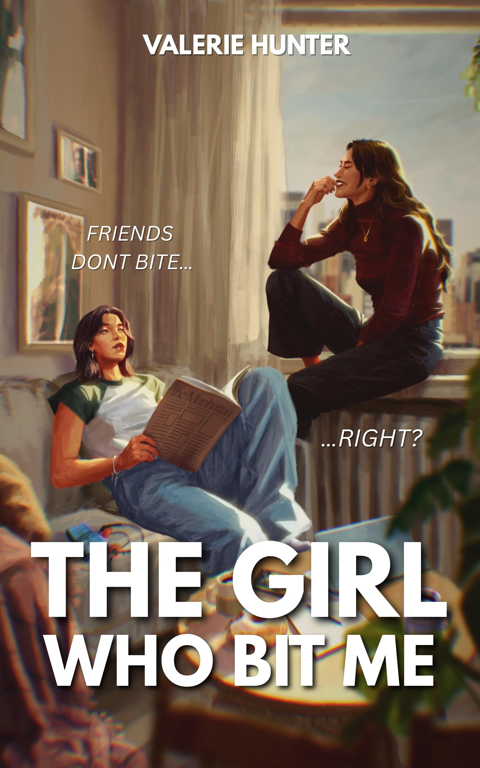 The Girl Who Bit Me by Valerie Hunter book cover
