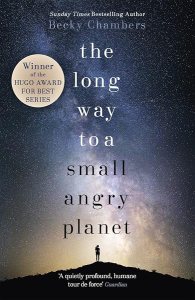 The Long Way to a Small, Angry Planet by Becky Chambers book cover
